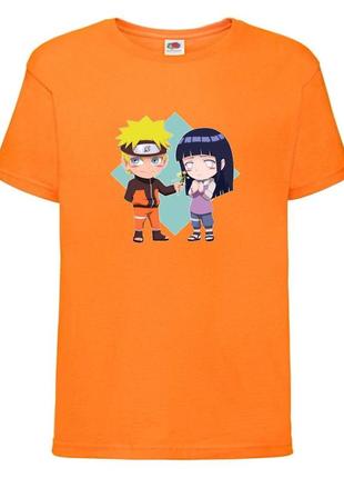Футболка наруто (naruto - 0061) оранжевая 104-116-128-140-152-164 размер