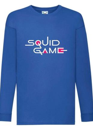 Лонгслив реглан игра в кальмара 0011 (squid game) синий (sqd blu-0011)