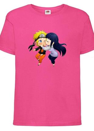 Футболка наруто (naruto - 0059) розовая 104-116-128-140-152-164 размер