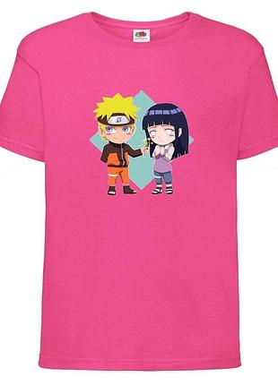 Футболка наруто (naruto - 0061) розовая 104-116-128-140-152-164 размер