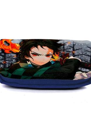 Школьный пенал поражающий демонов 0012 органайзер универсальный (dkl-0012-blu) синий