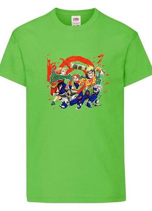 Футболка наруто (naruto - 004) салатовая 104-116-128-140-152-164 размер