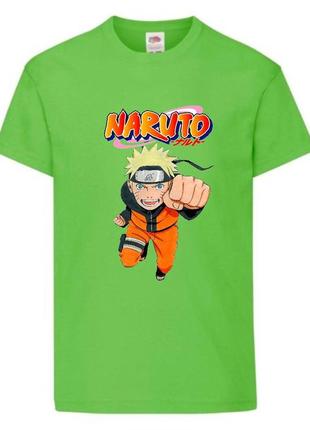 Футболка наруто (naruto - 007) салатовая 104-116-128-140-152-164 размер