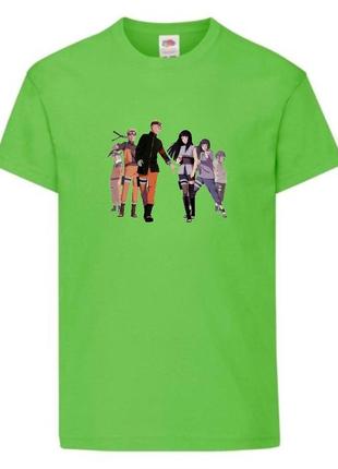 Футболка наруто (naruto - 0021) салатовая 104-116-128-140-152-164 размер