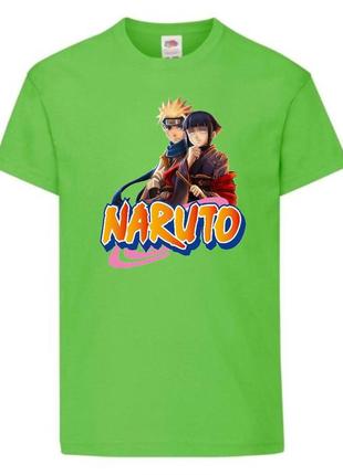 Футболка наруто (naruto - 0043) салатовая 104-116-128-140-152-164 размер