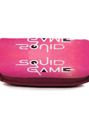 Шкільний пенал гра в кальмара 005 органайзер універсальний (sqd-005-brd) бордовий