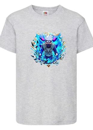 Футболка наруто (naruto - 0011) серая 104-116-128-140-152-164 размер