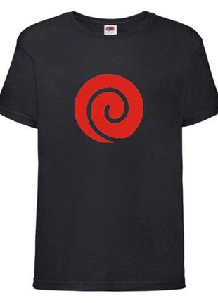 Футболка наруто (naruto - 0034) черная 104-116-128-140-152-164 размер