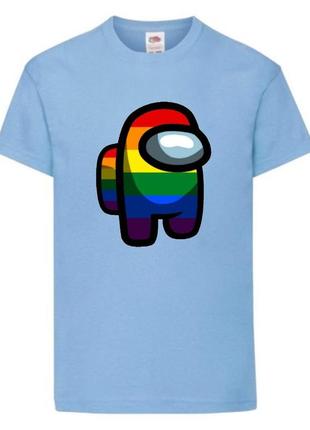 Футболка амонг ас (among us-003) голубая 116-128-140-152-164 размер