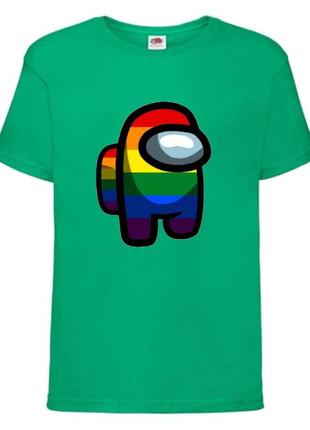 Футболка амонг ас (among us-003) зелёная 116-128-140-152-164 размер