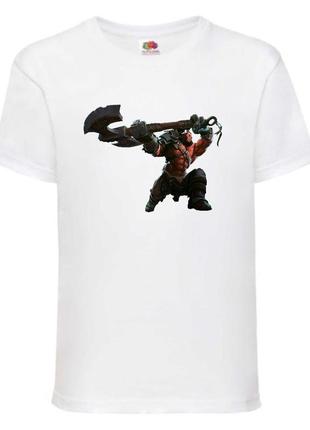 Футболка дота_2 (dota_2-002) белая 116-128-140-152-164 размер
