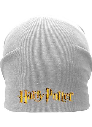 Шапка гарри поттер демисезонная серая (гп-005) 50-52, 54-56 см