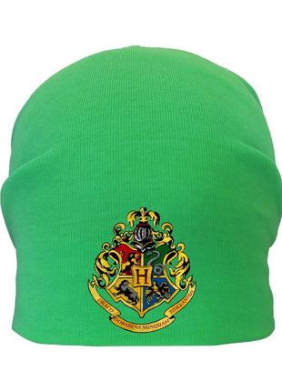 Шапка гаррі поттер демісезонна зелена (дп-004) 50-52, 54-56 см