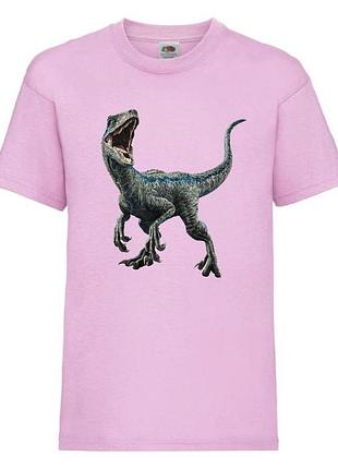 Футболка jurasic_park_003 светло-розовая 98-104-116-128-140-152-164