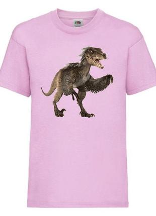 Футболка jurasic_park_0015 светло-розовая 98-104-116-128-140-152-164