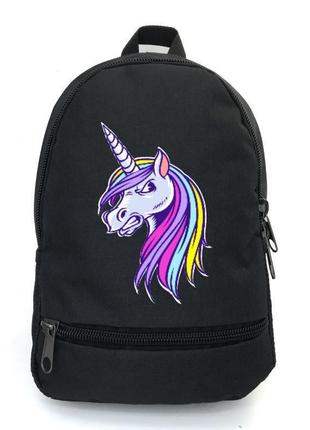 Рюкзак дитячий єдиноріг 007 ( unicorn ) cappuccino toys edn-007 black чорний