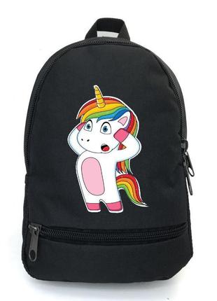 Рюкзак дитячий єдиноріг 0016 ( unicorn ) cappuccino toys edn-0016 black чорний
