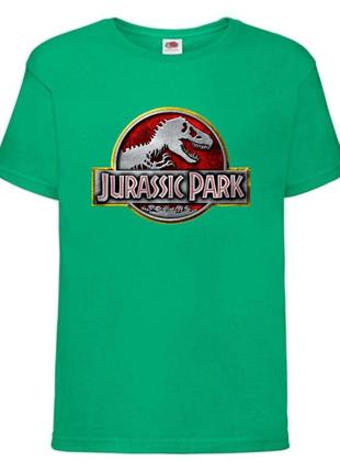 Футболка jurasic_park_007 зеленная 98-104-116-128-140-152-164