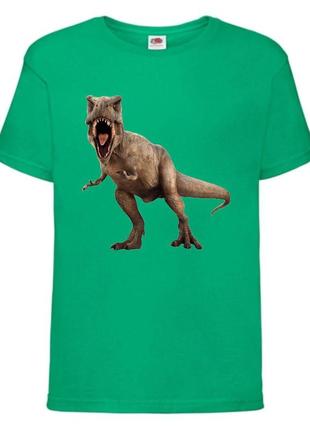 Футболка jurasic_park_0014 зеленная 98-104-116-128-140-152-164
