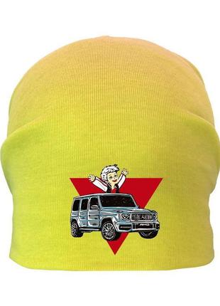 Шапка детская влад а4 бумага желтая (а4-003) 50-52 см, 54-56 см