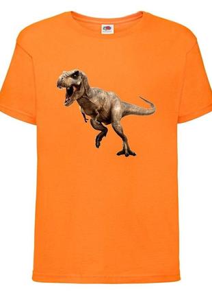 Футболка jurasic_park_0012 оранжевая 98-104-116-128-140-152-164