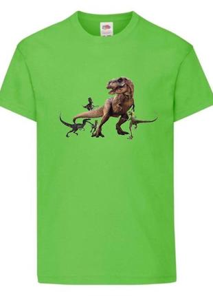 Футболка jurasic_park_001 салатовая 98-104-116-128-140-152-164