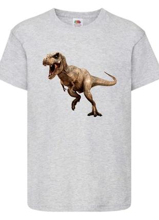 Футболка jurasic_park_0012 серая 98-104-116-128-140-152-164