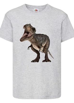 Футболка jurasic_park_0013 серая 98-104-116-128-140-152-164