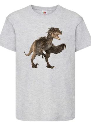 Футболка jurasic_park_0015 серая 98-104-116-128-140-152-164