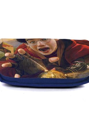 Школьный пенал гарри потер органайзер универсальный (harry potter-0039-blue) синий