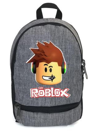 Рюкзак роблокс подростковый cappuccino toys roblox-002 серый