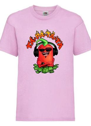 Футболка эдисон перец (ed-01) светло розовая размер 140