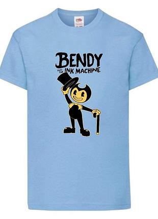 Футболка бенди и чернильная машина 0029 светло голубая 98-104-116-128-140-152-164 размер
