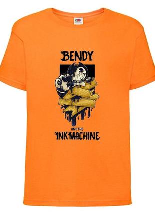 Футболка бенди и чернильная машина 004 оранжевая 98-104-116-128-140-152-164 размер