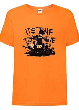 Футболка бенди и чернильная машина 006 оранжевая 98-104-116-128-140-152-164 размер