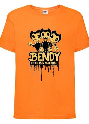 Футболка бенди и чернильная машина 0014 оранжевая 98-104-116-128-140-152-164 размер