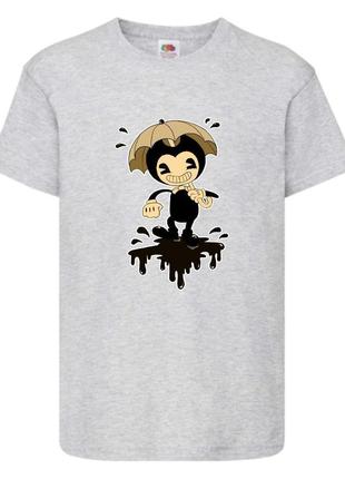 Футболка бенди и чернильная машина 003 серая 98-104-116-128-140-152-164 размер