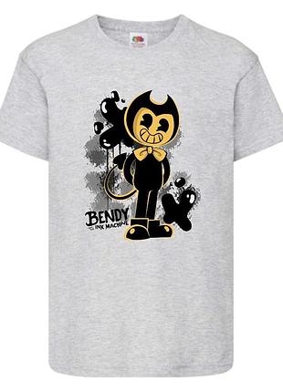 Футболка бенди и чернильная машина 0016 серая 98-104-116-128-140-152-164 размер