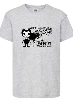 Футболка бенди и чернильная машина 0019 серая 98-104-116-128-140-152-164 размер