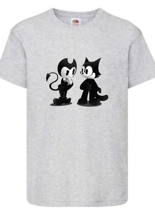 Футболка бенди и чернильная машина 0024 серая 98-104-116-128-140-152-164 размер