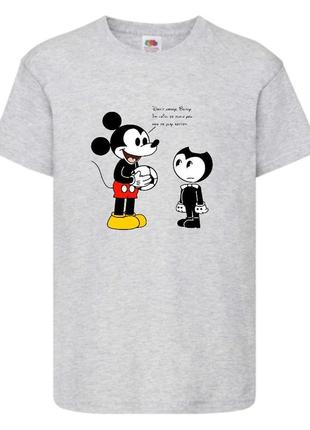 Футболка бенди и чернильная машина 0027 серая 98-104-116-128-140-152-164 размер