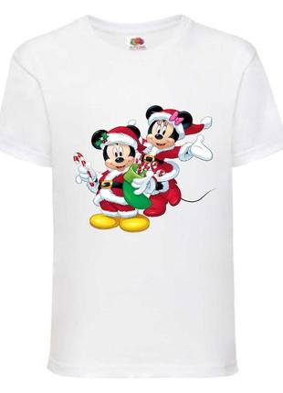 Футболка микки маус mm-05 белая, размер 98-104-116-128-140-152-164