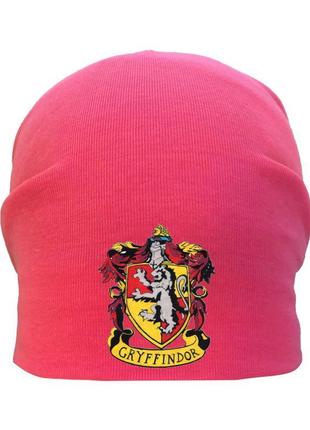 Шапка гаррі поттер демісезонна рожева (дп-003) 50-52, 54-56 см