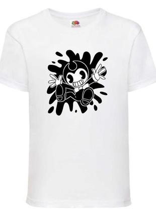 Футболка бенди и чернильная машина 0015 белая 98-104-116-128-140-152-164 размер