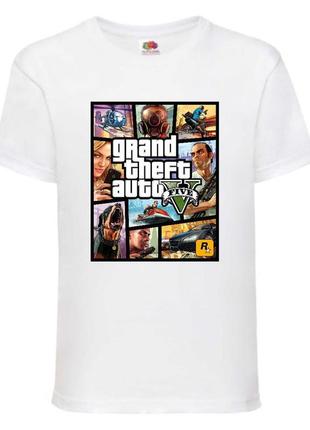 Футболка детская гта-002 (gta-002) белая 116-128-140-152-164