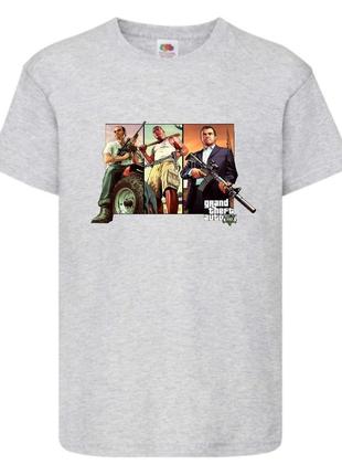 Футболка детская гта-004 (gta-004) серая 116-128-140-152-164