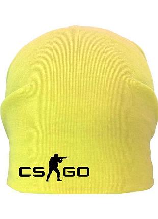 Шапка детская контр страйк 002 (csg-002) желтая, размер 50-52, 54-56 см