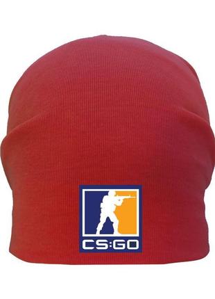 Шапка детская контр страйк 001 (csg-001) красная, размер 50-52, 54-56 см