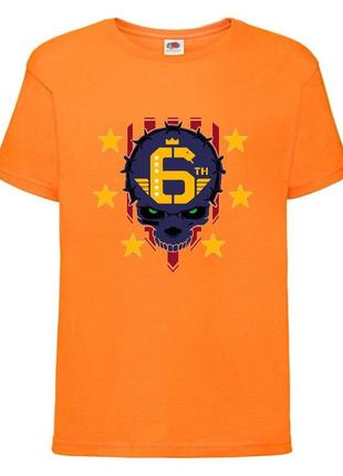 Футболка кибер панк 008 (cyber punk) детская (crk-008), цвет оранжевый, размер 116-128-140-152-164