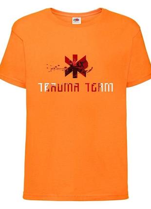 Футболка кибер панк 009 (cyber punk) детская (crk-009), цвет оранжевый, размер 116-128-140-152-164
